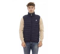 Invicta Blue Polyamide Men's Quilted Vest - L