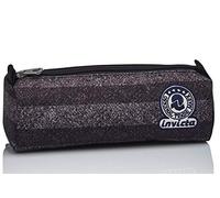 Invicta Portapenne Stripes, Grigio, 21, 5 X 6 X 11 cm, Scuola e Tempo Libero
