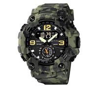 Invicta Digital Essentials SK221 - Quadrante meccanico da uomo, 56 mm, ABS + PU, colore: Verde + mimetico