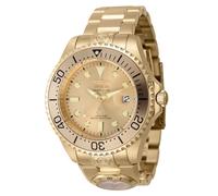 Invicta Grand Diver 45817 Orologio da Uomo - Impermeabile - Analogico - Movimento Automatico - acciaio inossidabile con quadrante oro - 47mm