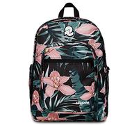 Invicta Zaino Scuola JELEK FANTASY, Rosa - Doppio Scomparto - Tasca Porta Pc, Tasca Borraccia, Organizer Interno - Zaino Scuola Ragazzi, Tempo Libero - Eco Material