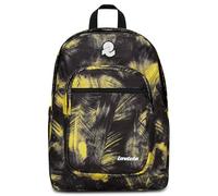 Invicta Jelek Fantasy Zaino Scuola Superiore Ragazzo, Capiente, Doppio Scomparto, Tasca PC e Borraccia, Nero Giallo
