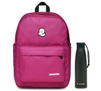 Invicta LAB PLAIN BACKPACK GRS + Invicta Borraccia, Nero, Borraccia Termica in A