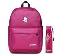 Invicta LAB PLAIN BACKPACK GRS + Invicta Borraccia, Rosa, Borraccia Termica in Acciaio Inox Interno Esterno, Mantenimento Temperatura fino a 24h, Borraccia Scuola Bambini - Bottle