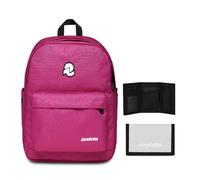 Invicta LAB PLAIN BACKPACK GRS + Invicta Portafoglio A Strappo, Grigio, Portafog