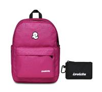 Invicta LAB PLAIN BACKPACK GRS + Invicta Portafoglio, Nero, Portafogli Con Scomp
