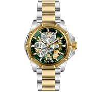 Invicta Objet D Art 50381 Orologio da uomo, impermeabile, analogico, movimento al quarzo, in acciaio inox, quadrante verde, 44 mm