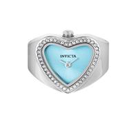 Invicta Orologio da donna Mini Ring 49573, impermeabile, analogico, movimento al quarzo, in acciaio inox, quadrante blu, 18 mm