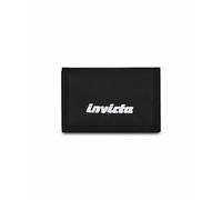 Invicta Portafoglio A Strappo, Nero, Portafogli a Tre Ante Con Pratica Chiusura In Velcro, Scomparti Per Tessere, Contanti e Monete, Accessori Invicta, Per Ragazzo e Ragazza