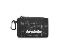 Invicta Portafoglio Card Wallet, Nero, Tasche: Scomparti interni portatessere, Chiusura con zip, Moschettone, Accessori, Ragazzo, Ragazza