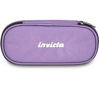 Invicta Portapenne Scuola Lip Shine, Lilla, Effetto brillantini, Shiny, Organizer interno con passanti elastici portapenne, Taschino interno con zip, Accessori Scuola, Medie e superiori, Ragazza
