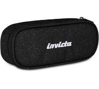 Invicta Portapenne Scuola Lip Shine, Nero, Effetto brillantini, Shiny, Organizer interno con passanti elastici portapenne, Taschino interno con zip, Accessori Scuola, Medie e superiori, Ragazza