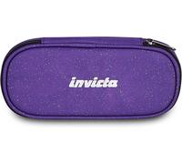 Invicta Portapenne Scuola Lip Shine, Viola, Effetto brillantini, Shiny, Organizer interno con passanti elastici portapenne, Taschino interno con zip, Accessori Scuola, Medie e superiori, Ragazza