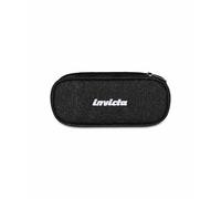 Invicta Portapenne Scuola Lip, Nero, Effetto Shine, Taschino Interno con Zip e Passanti Elastici Portapenne, Accessori Zaino, Scuola Media e Superiore, Per Ragazzo e Ragazza