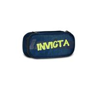 Invicta Portapenne Scuola Lip Pencil Bag,Blu, Bustina Ovale Con Tasca Interna ed Elastici Porta Penne, Accessori Zaino, Elementari, Medie, Superiori,Logo Cambia Colore, Ragazzo Ragazza