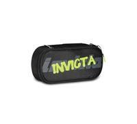 Invicta Portapenne Scuola Lip Pencil Bag,Nero, Bustina Ovale Con Tasca Interna ed Elastici Porta Penne, Accessori Zaino, Elementari, Medie, Superiori,Logo Cambia Colore, Ragazzo Ragazza