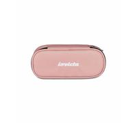 Invicta Portapenne Scuola Lip, Rosa, Effetto Shine,Taschino Interno con Zip e Passanti Elastici Portapenne, Accessori Zaino, Scuola Media e Superiore, Per Ragazzo e Ragazza