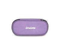 Invicta Portapenne Scuola Lip Shine, Lilla, Effetto brillantini, Shiny, Organizer interno con passanti elastici portapenne, Taschino interno con zip, Accessori Scuola, Medie e superiori, Ragazza
