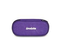 Invicta Portapenne Scuola Lip Shine, Viola, Effetto brillantini, Shiny, Organizer interno con passanti elastici portapenne, Taschino interno con zip, Accessori Scuola, Medie e superiori, Ragazza
