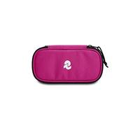 Invicta Portapenne Scuola Ovale Lip XL, Fucsia, New Way, Bustina Ovale con Elastici Porta Penne e Taschino Interno, Accessori Scuola, Accessori Zaini, Bambini e Ragazza, 00% Tessuto Riciclato
