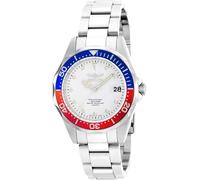 Invicta Pro Diver 17047 Orologio da Uomo - Movimento al Quarzo - Acciaio Inossidabile con Quadrante Bianco - 37 mm