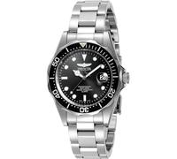 Invicta Pro Diver - Orologio da uomo in acciaio inossidabile con movimento al quarzo - 37 mm, Argento / Nero 8932