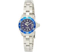 Invicta Pro Diver - Orologio da Donna in Acciaio Inossidabile con Movimento al Quarzo, Argento/Blu - 24 mm