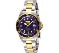 Invicta Pro Diver - Orologio da uomo in acciaio inossidabile con movimento al quarzo - 37 mm, Bicolore / Blu