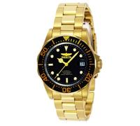 Invicta Pro Diver - Orologio da uomo in acciaio inossidabile con movimento automatico - 40 mm, Oro / Nero