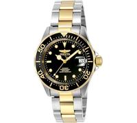 Invicta Pro Diver - Orologio da uomo in acciaio inossidabile con movimento automatico - 40 mm, Bicolore / Nero
