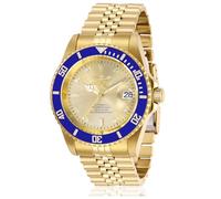 Invicta Pro Diver - Orologio da uomo in acciaio inossidabile con movimento automatico - 42 mm, Oro / Blu