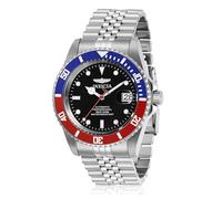 Invicta Pro Diver - Orologio da uomo in acciaio inossidabile con movimento automatico - 42 mm, Rosso / Blu