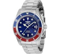 Invicta Pro Diver - Orologio da Uomo in Acciaio Inossidabile con Movimento Automatico - 43 mm, Rosso/Blu
