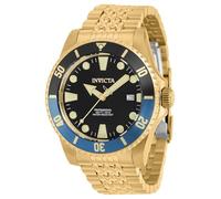 Invicta Pro Diver Orologio da Uomo in acciaio inossidabile con movimento Automatico - 44mm, Oro/Nero/Blu