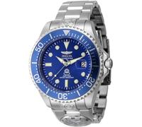 Invicta Pro Diver Orologio da Uomo in acciaio inossidabile con movimento Automatico - 47mm, Argento/Blu