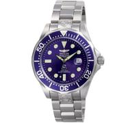 Invicta Pro Diver Orologio da Uomo in acciaio inossidabile con movimento Automatico - 47mm, Argento/Nero