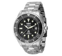 Invicta Grand Diver 45812 Orologio da Uomo - Impermeabile - Analogico - Movimento Automatico - acciaio inossidabile con quadrante nero - 47mm