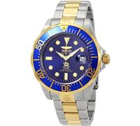 Invicta Pro Diver Orologio da Uomo in acciaio inossidabile con movimento Automatico - 47mm, Argento/Nero