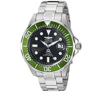 Invicta Pro Diver Orologio da Uomo in acciaio inossidabile con movimento Automatico - 47mm, Argento / Verde