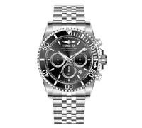 Invicta Pro Diver Orologio da Uomo in acciaio inossidabile con movimento Quarzo - 43mm, Argento/Nero