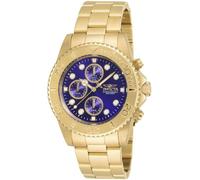Invicta Pro Diver Orologio da Uomo in acciaio inossidabile con movimento Quarzo - 43mm, Oro/Blu