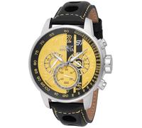 INVICTA S1 Rally 48616 - Orologio da uomo, impermeabile, analogico, movimento al quarzo, in acciaio inossidabile con quadrante giallo, 48 mm