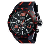 Invicta S1 Rally - Orologio da Uomo in Acciaio Inossidabile con Movimento al Quarzo - 53 mm, Nero/Rosso