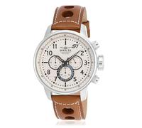 Invicta S1 Rally Orologio da Uomo in acciaio inossidabile con movimento Quarzo - 48mm, Argento/Marrone