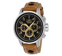 Invicta S1 Rally Orologio da Uomo in acciaio inossidabile con movimento Quarzo - 48mm, Nero/Marrone