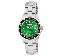 Invicta Set di orologi da donna 10667 Pro Diver Collection intercambiabile con bracciale e gomma, Argento/verde., Casual