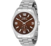 Invicta Specialty 49383 Orologio da Uomo - Impermeabile - Analogico - Movimento Quarzo - acciaio inossidabile con quadrante marrone - 43mm