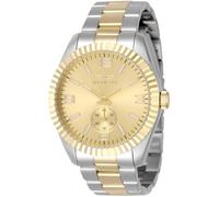 Invicta Specialty 49388 Orologio da Uomo - Impermeabile - Analogico - Movimento Quarzo - acciaio inossidabile con quadrante oro - 43mm