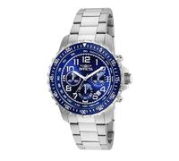 Invicta Specialty - Orologio da Uomo in Acciaio Inossidabile con Movimento al Quarzo, Argento/Blu - 45 mm