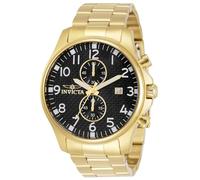 Invicta Specialty Orologio da Uomo in acciaio inossidabile con movimento Quarzo - 48mm, Oro/Nero